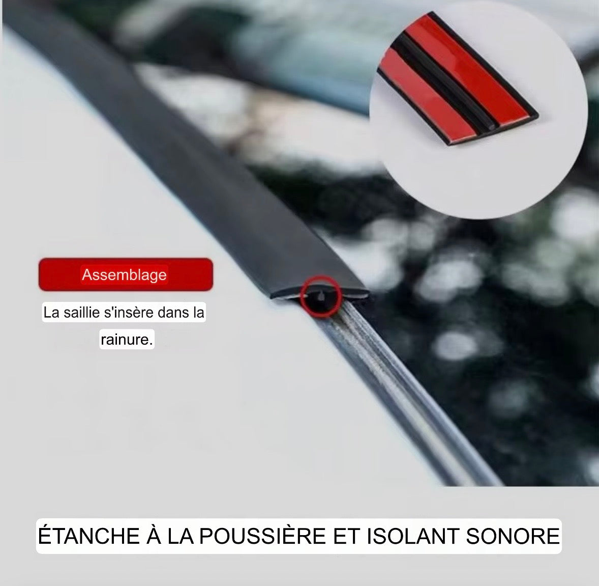 Bande d’étanchéité pour vitre de voiture