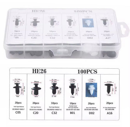 Clips de Fixation automatique 100 pcs