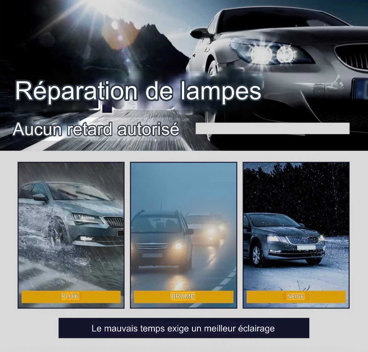 Restaurateur de phare de voiture 156 g