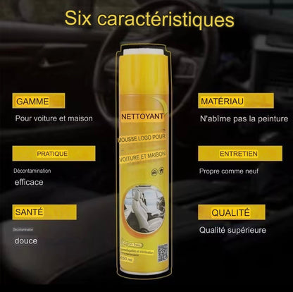 Spray nettoyant d'intérieur de voiture Multi-usage 650 mil